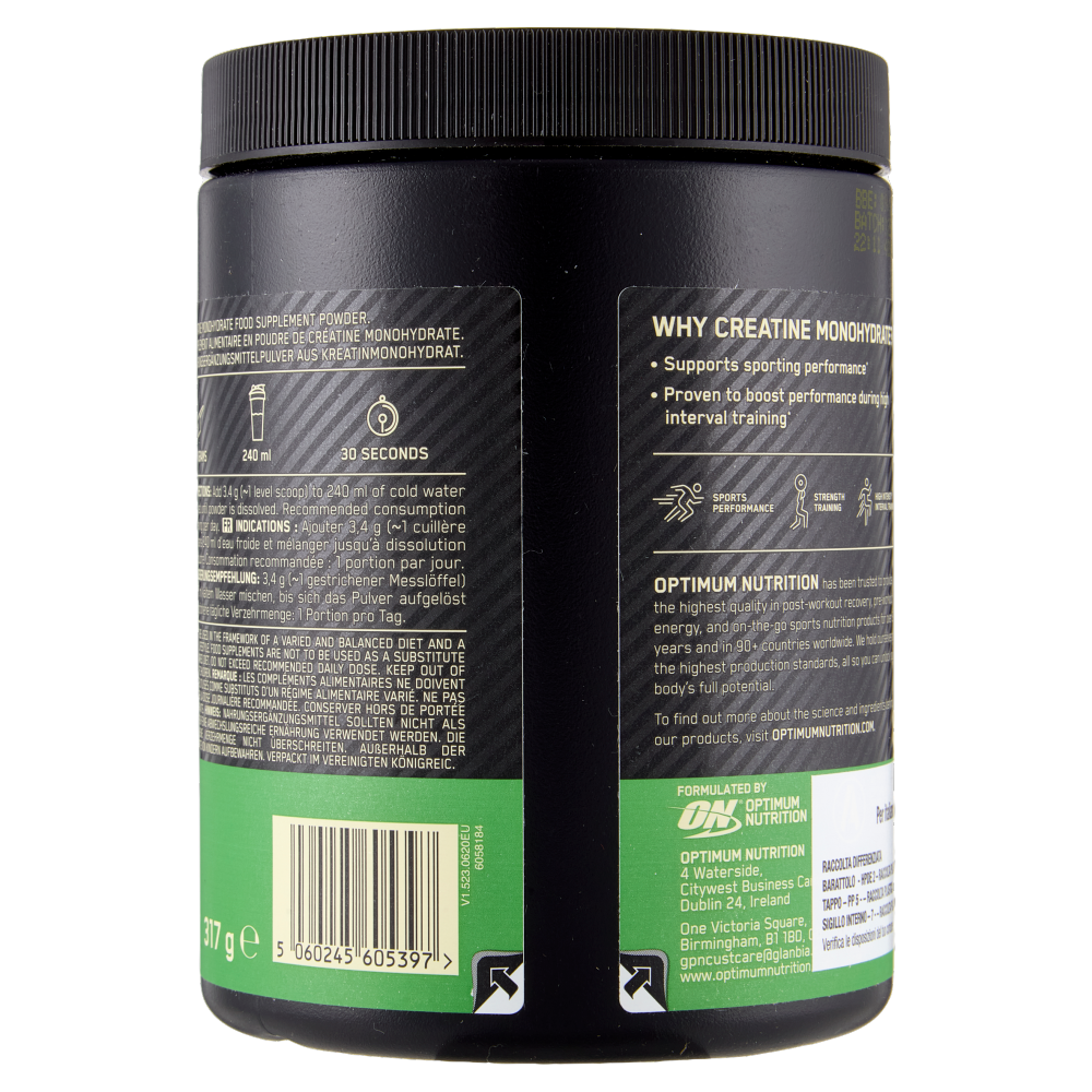 Optimum Nutrition Micronised Creatine Powder Unflavored 317 g
