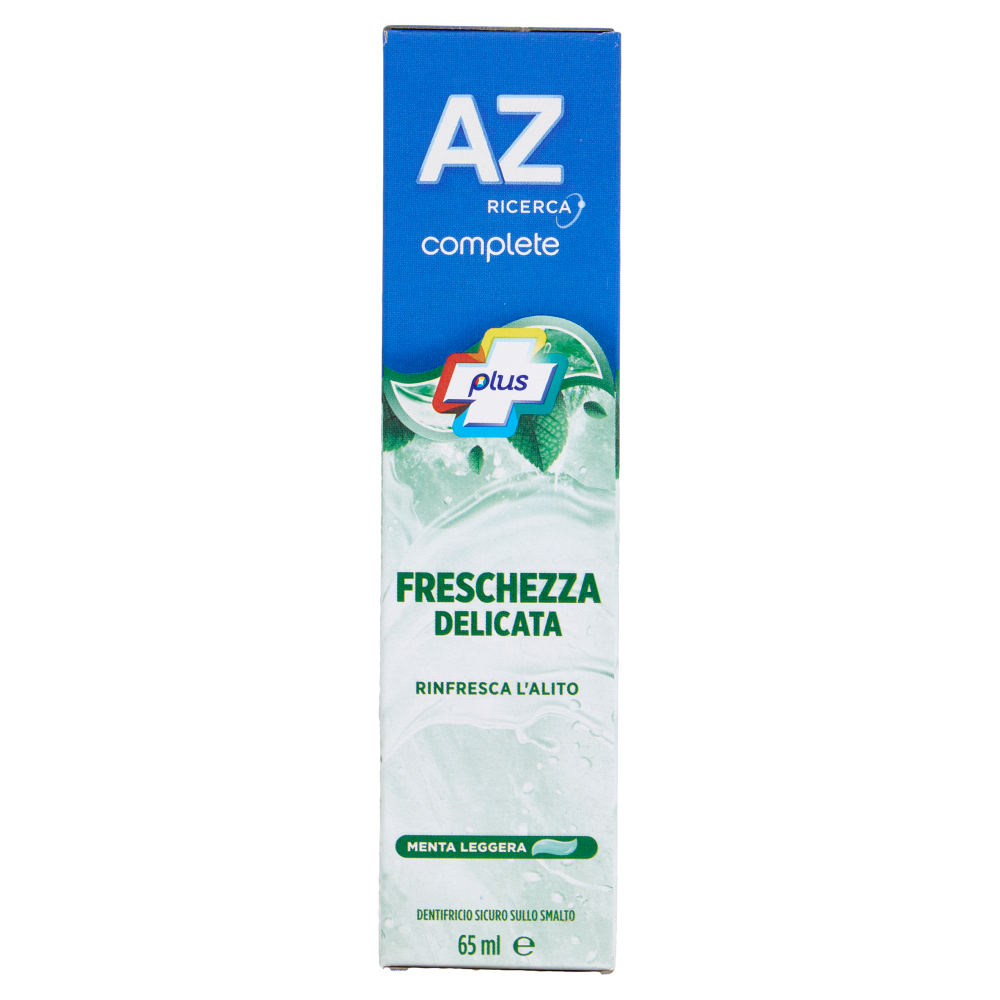 AZ Ricerca Dentifricio Complete Plus Freschezza Delicata Menta Leggera 65 ml