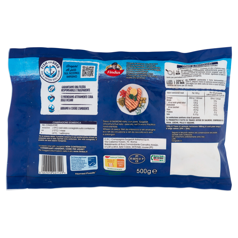 Capitan Findus Tranci di Salmone 500 g