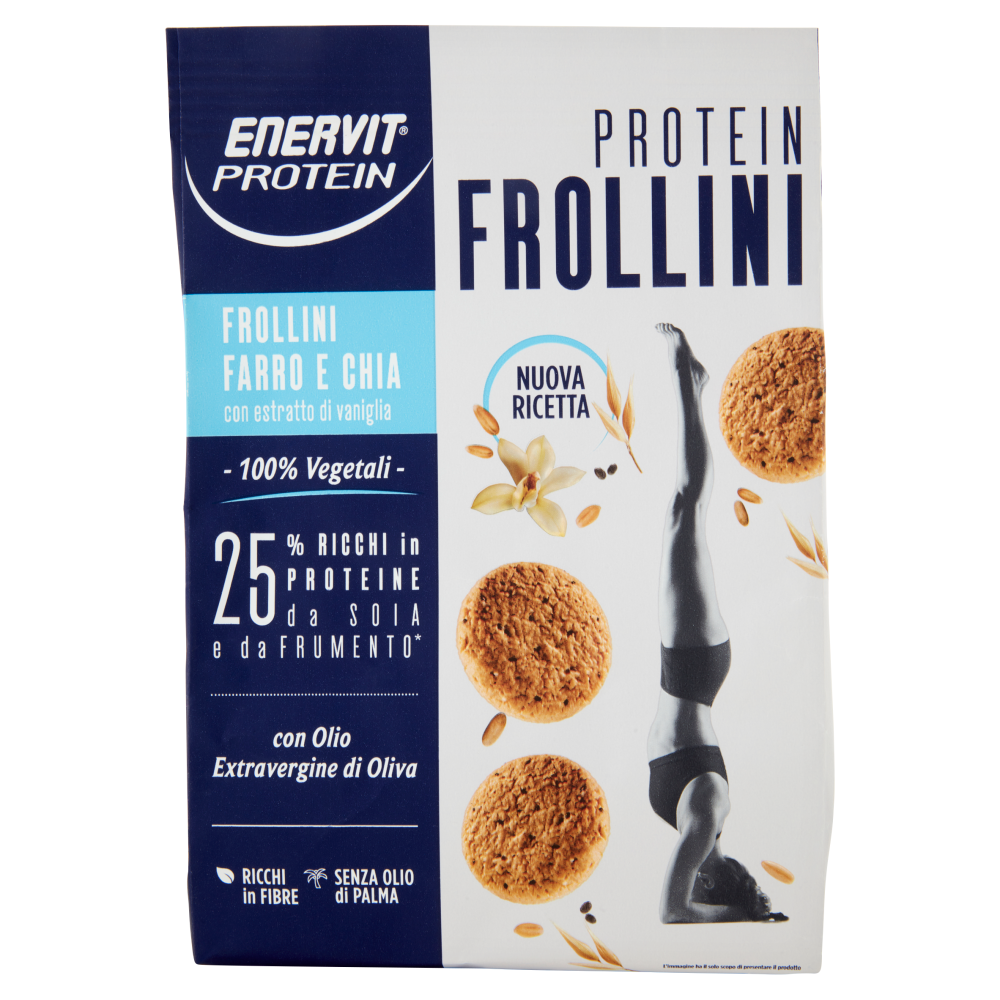 Enervit Protein 100% Vegetali Protein Frollini Farro e Chia 200 g
