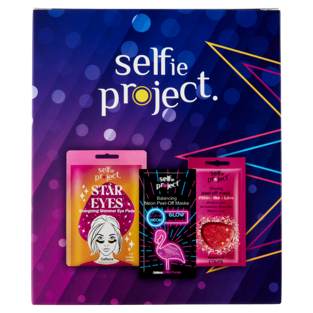 selfie project Maschera Viso Galaxy + Maschera Viso Neon + Patch Occhi Star Eyes 