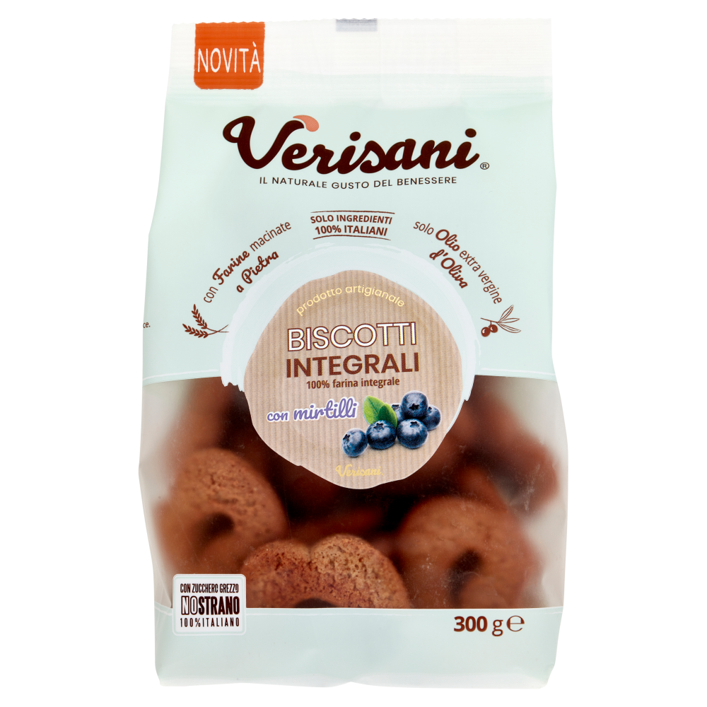 Verisani Biscotti Integrali con mirtilli 300 g