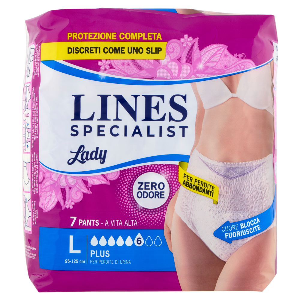 Lines Specialist Lady Pants a Vita Alta Plus L 7 pz