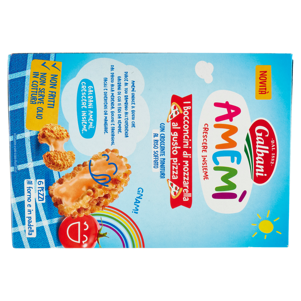 Galbani Amem&igrave; i Bocconcini di mozzarella al gusto pizza 6 x 25 g