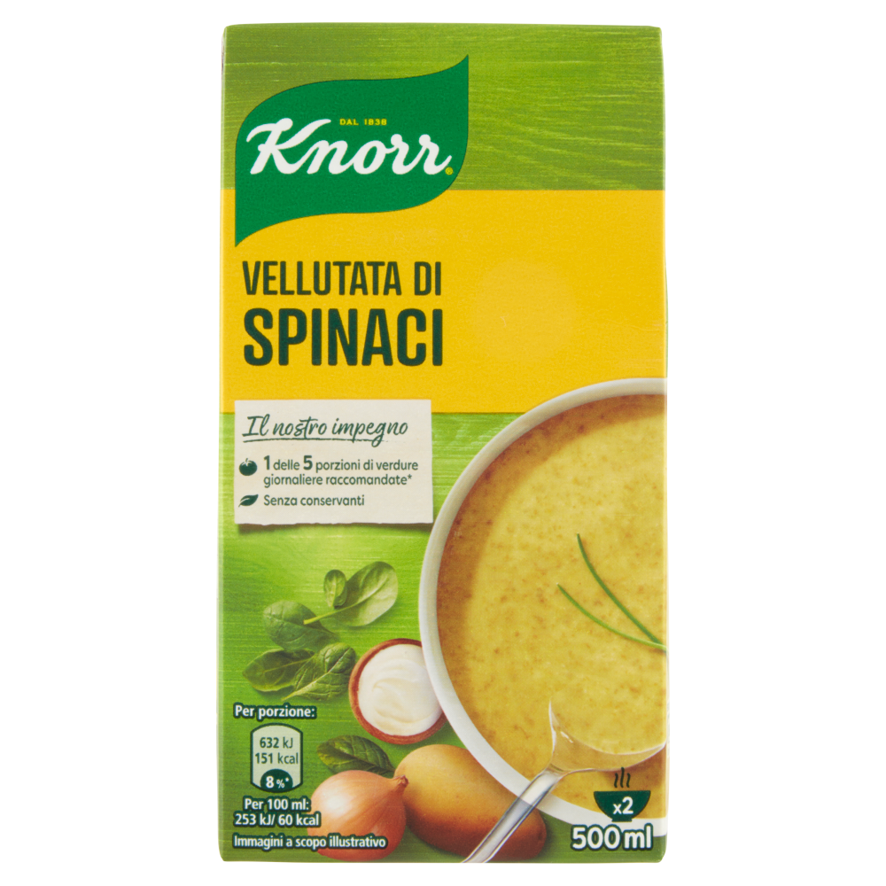 Knorr Vellutata di Spinaci 500 ml Carrefour