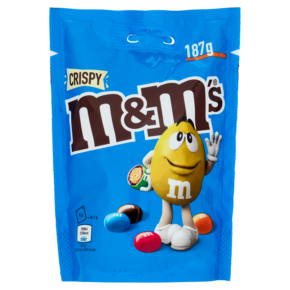 M&M's Crispy Confetti al Cioccolato con Riso Soffiato 187 g