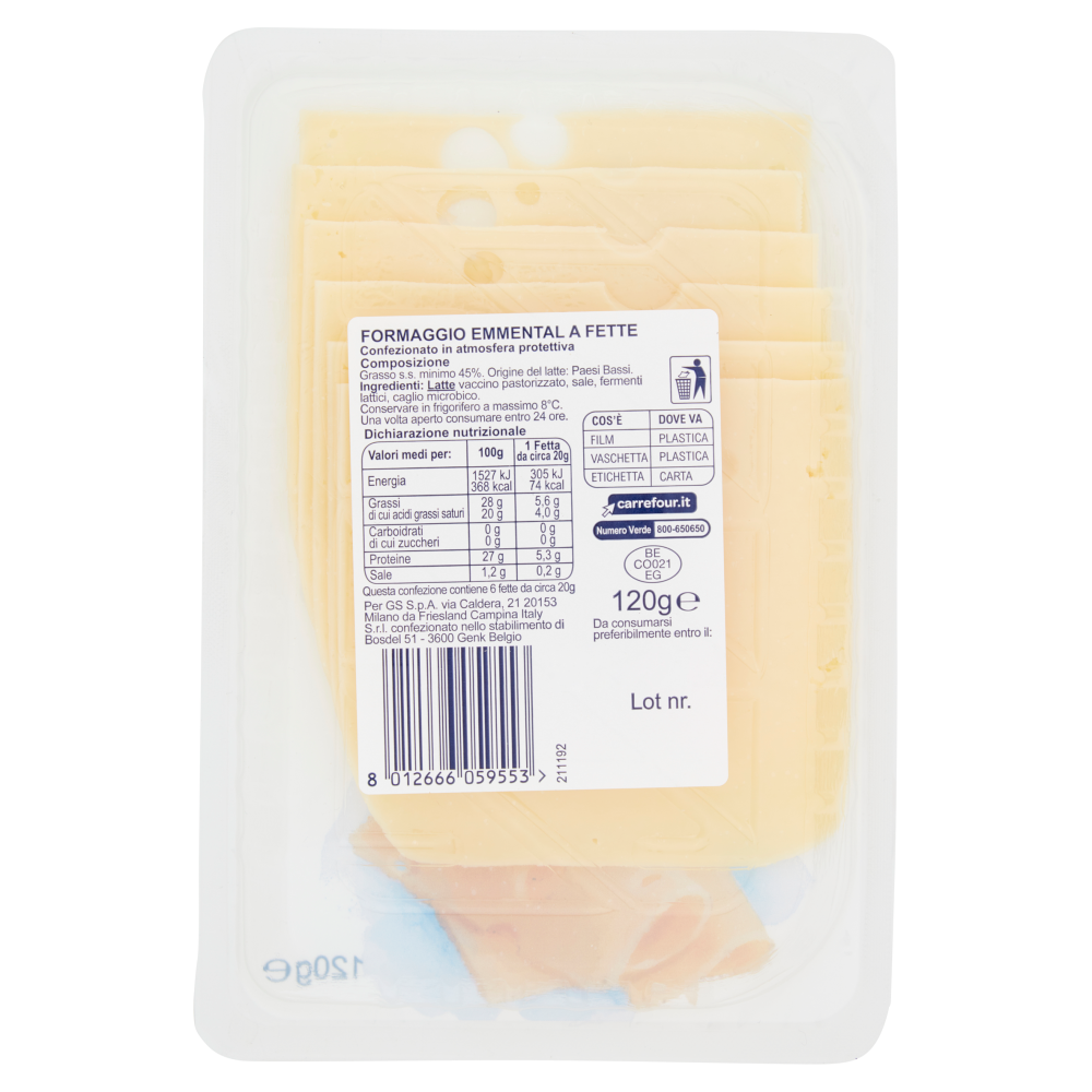 Simpl Fettine di Emmental 120 g