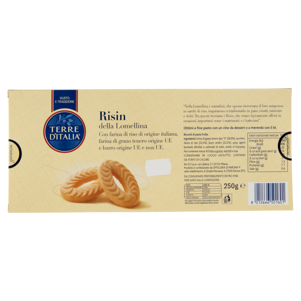 Terre d'Italia Risin della Lomellina 250 g
