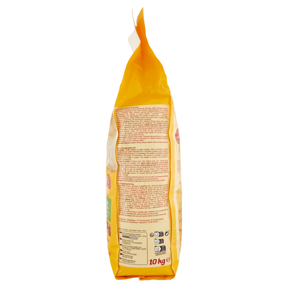 Carrefour Companino Vitalive Medium con Pollame* con Carote* con Piselli* 10 kg