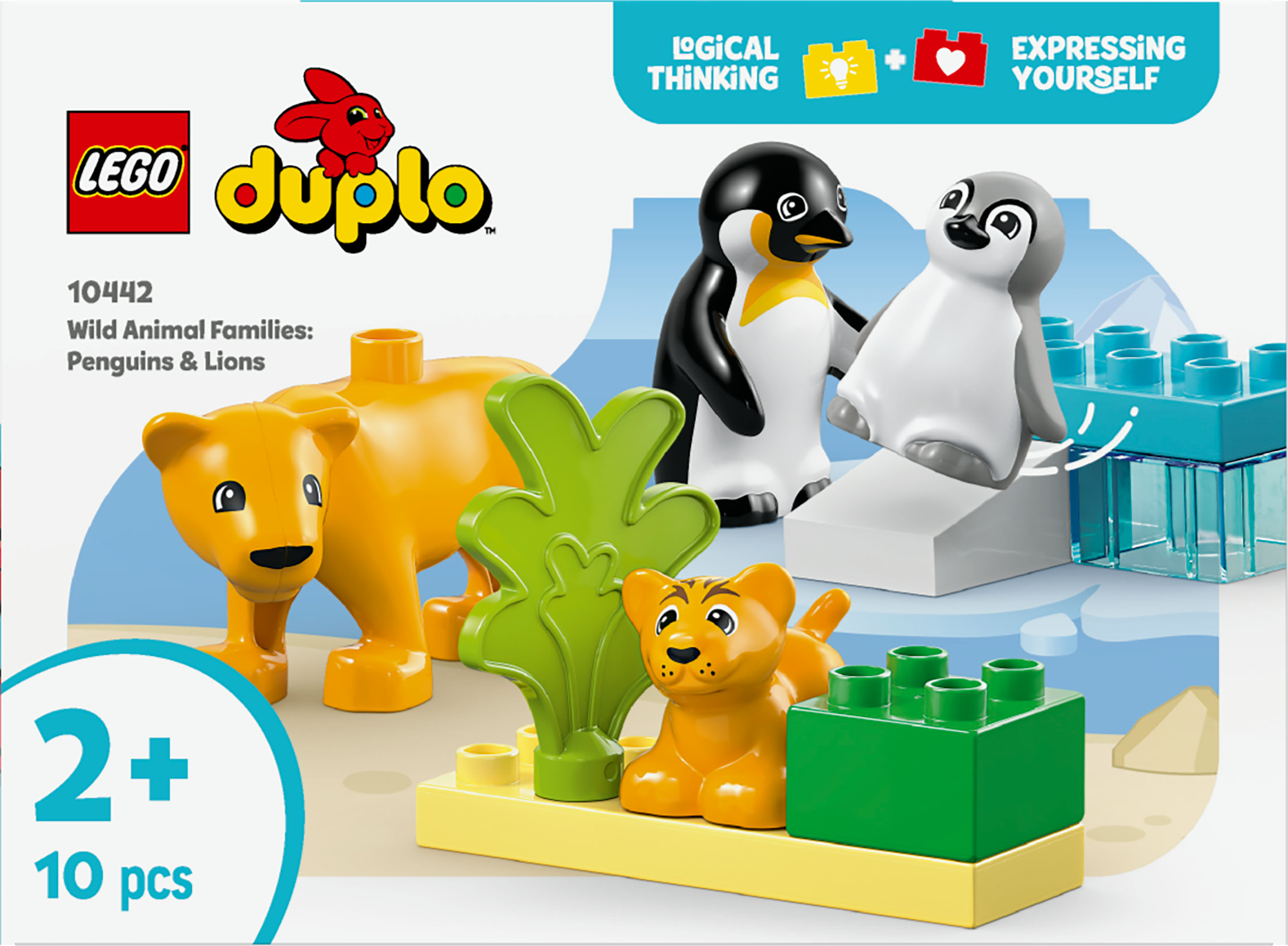 LEGO DUPLO Famiglie di animali: pinguini e leoni