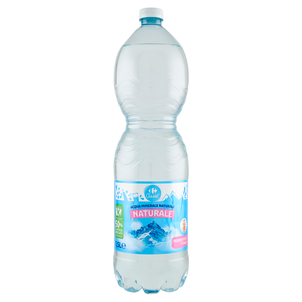 Carrefour Classic Naturale Acqua Minerale Naturale Monviso 1,5 L