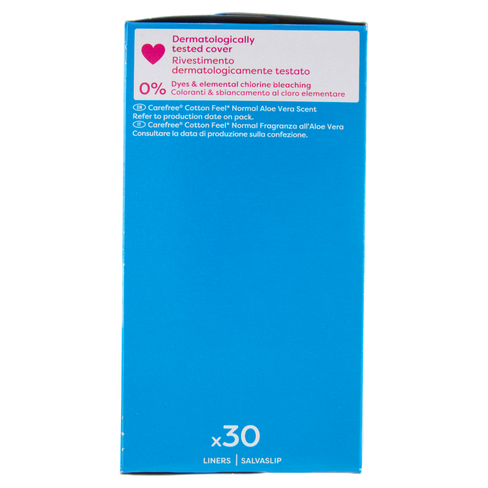 Carefree Cotton Feel* Normal Aloe Fragranza all'Aloe Vera Salvaslip 30 pz