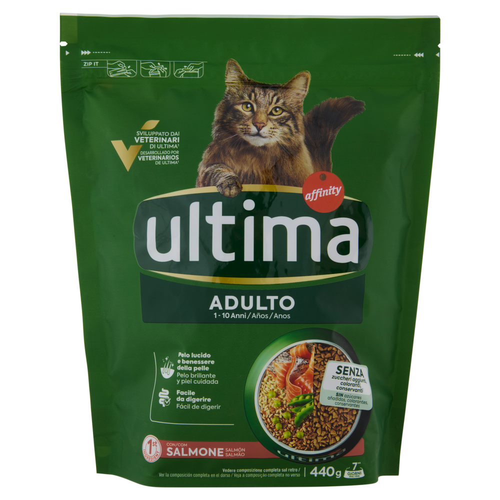 ultima Cat Adulto 1-10 Anni con Salmone 440 g