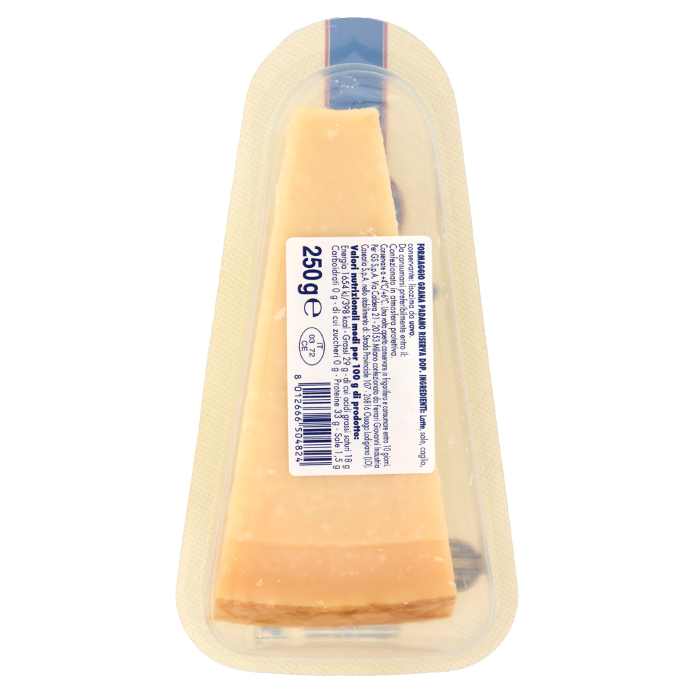 Terre d'Italia Grana Padano DOP Riserva Oltre 20 Mesi 250 g