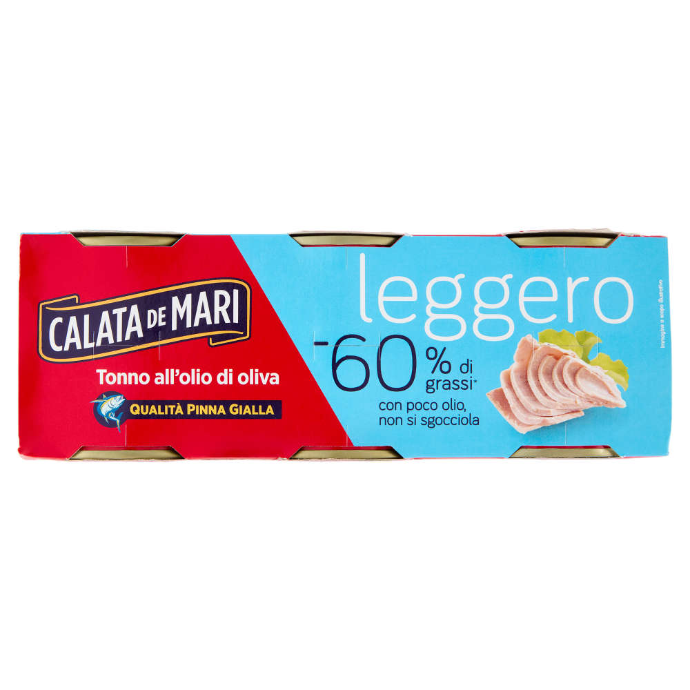 Calata de Mari leggero Tonno all'olio di oliva 6 x 60 g