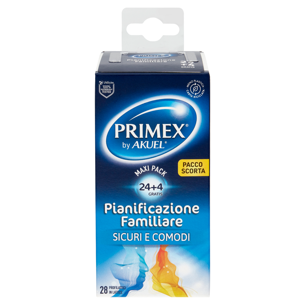 Primex Pianificazione Familiare Profilattici in Lattice 28 pz