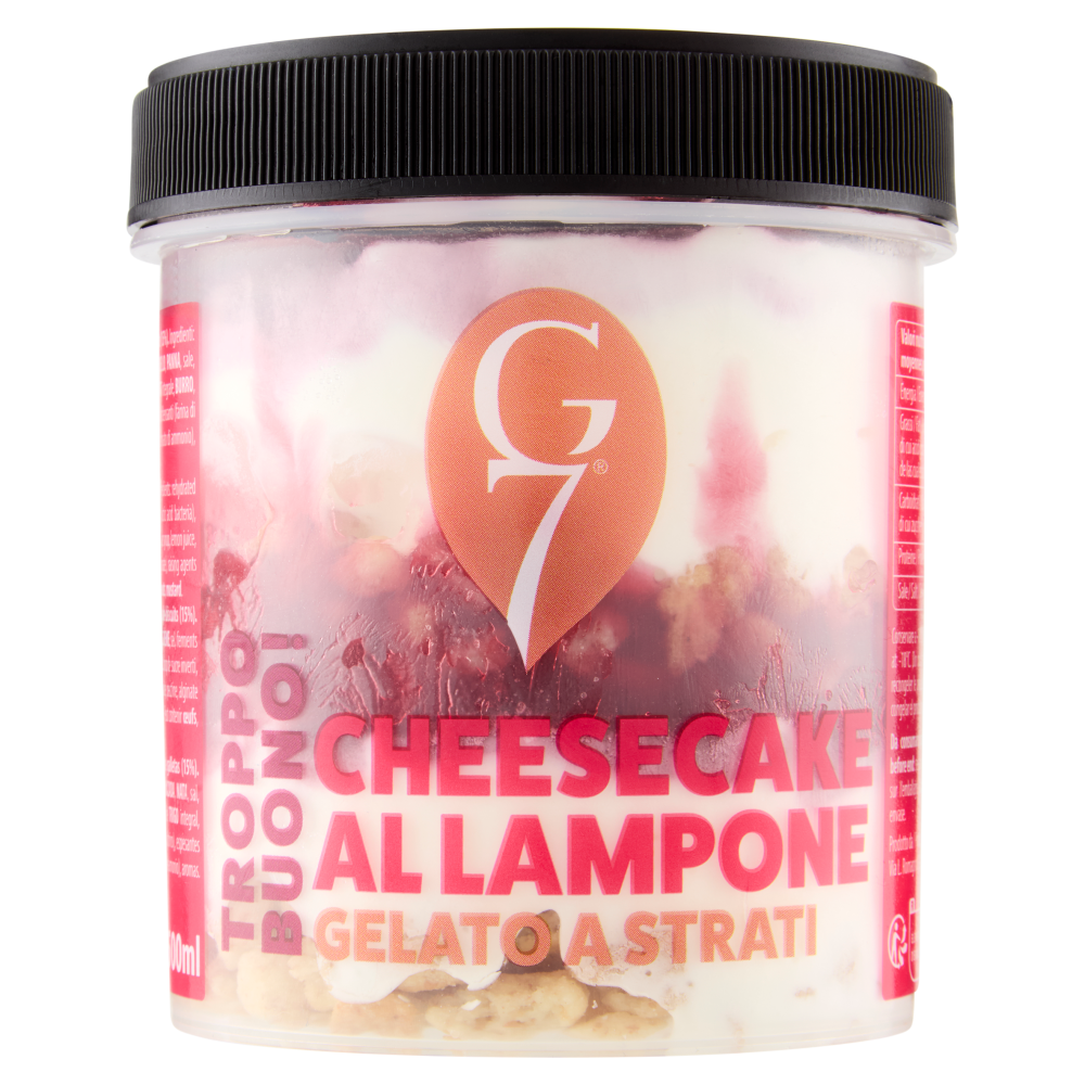 G7 Cheesecake al Lampone Gelato a Strati 300 g