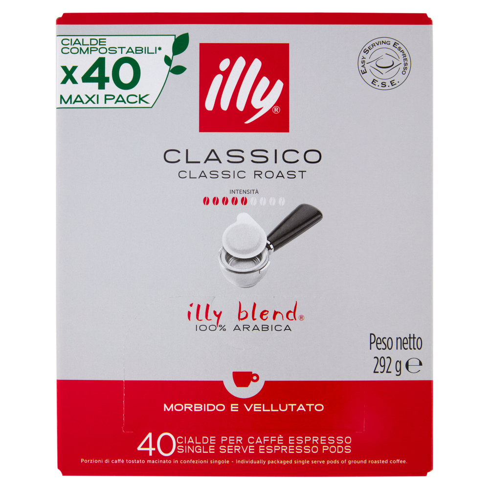 illy Classico 40 Cialde per Caffè Espresso 292 g