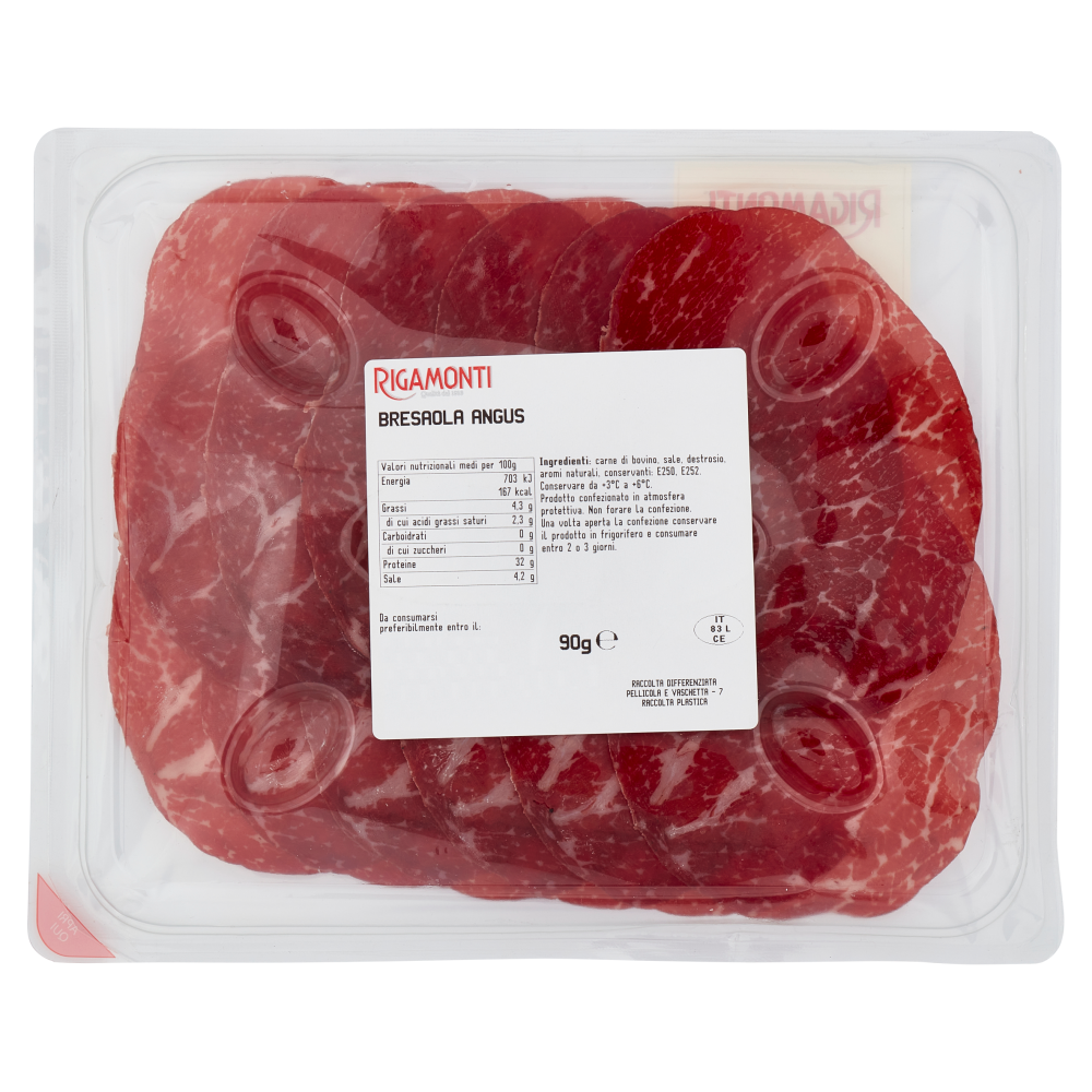 Rigamonti Bresaola Angus Punta d'Anca 90 g