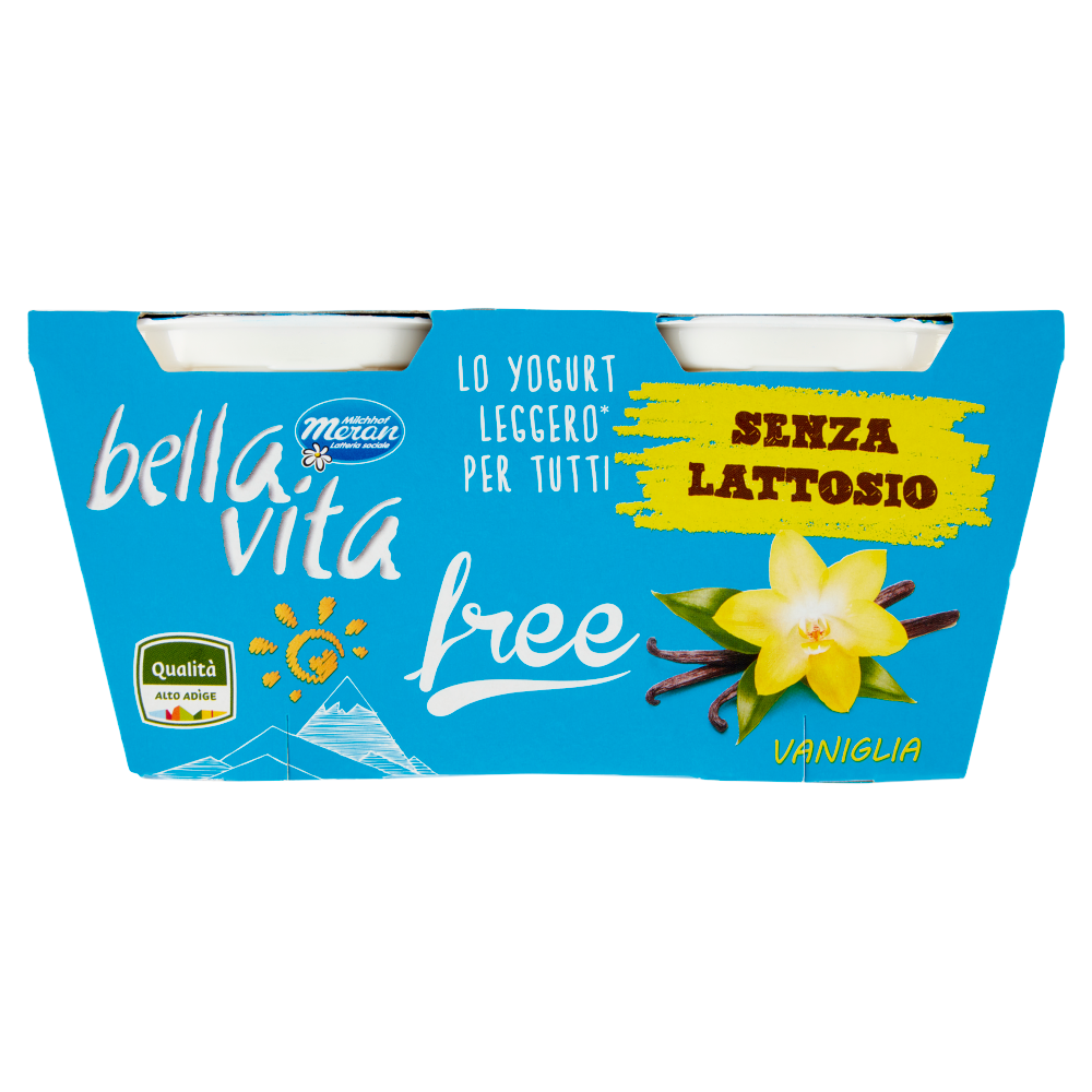 bella vita free Senza Lattosio Vaniglia 2 x 125 g