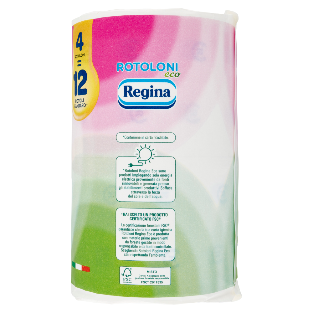 Rotoloni Regina Eco carta igienica 4 rotoli