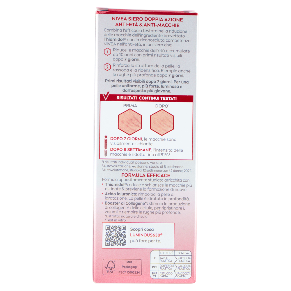 Nivea Luminous630 Anti-Macchie Siero Anti-Età & Anti-Macchie 30 ml