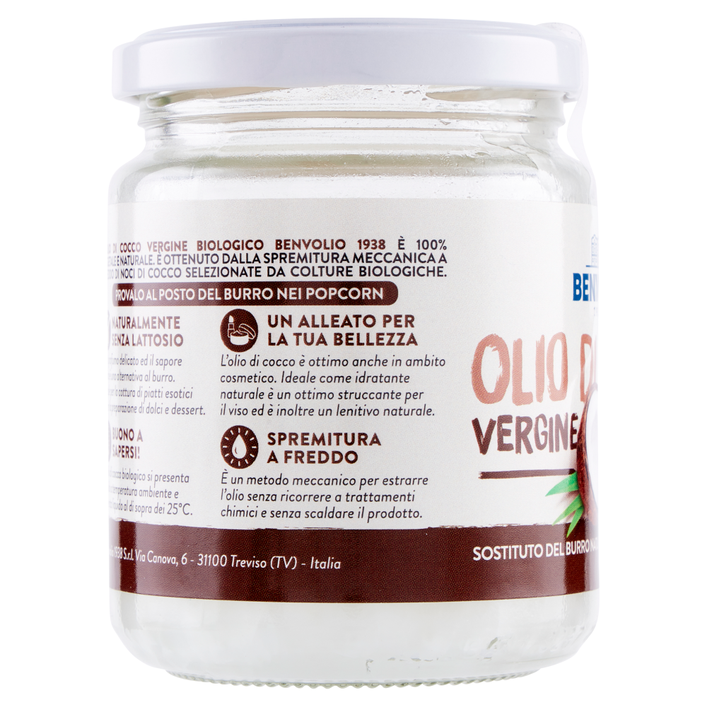 Benvolio Olio di Cocco Vergine Biologico 200 ml