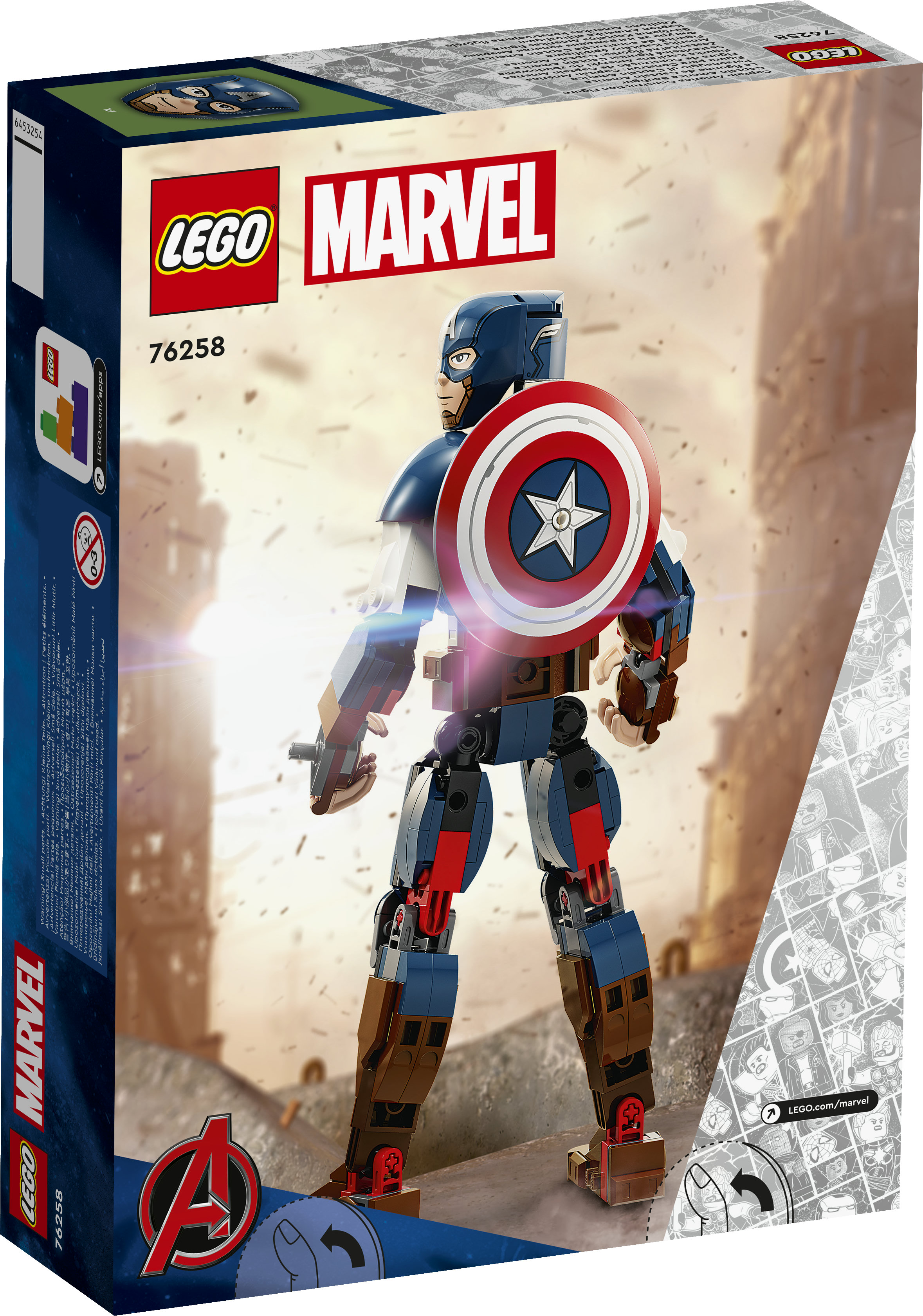 LEGO Marvel Personaggio di Captain America 76258