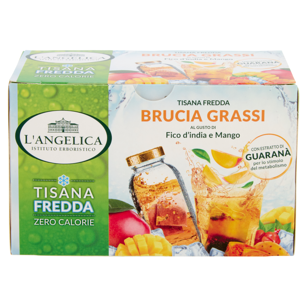 L'Angelica Tisana Fredda Brucia Grassi al Gusto di Fico d'India e Mango 18 Filtri 36 g