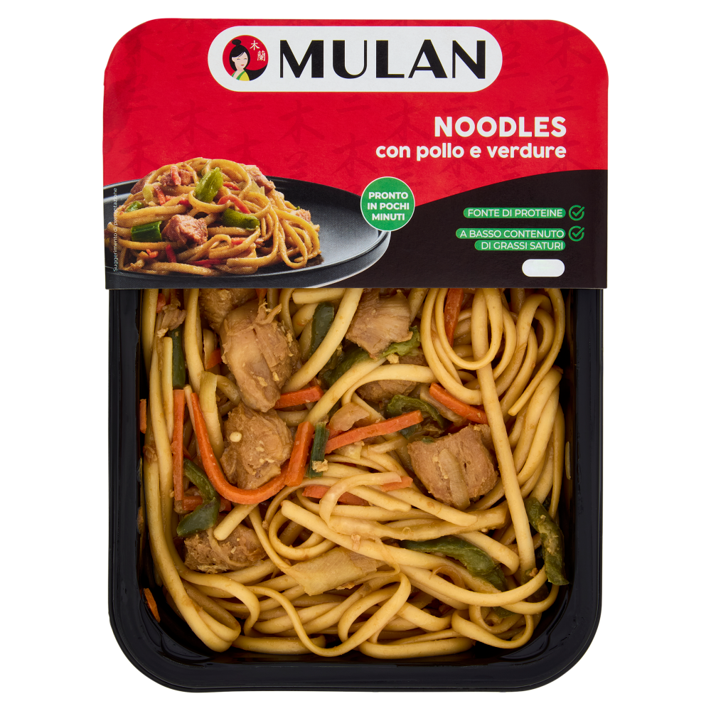 Mulan Noodles con pollo e verdure 200 g