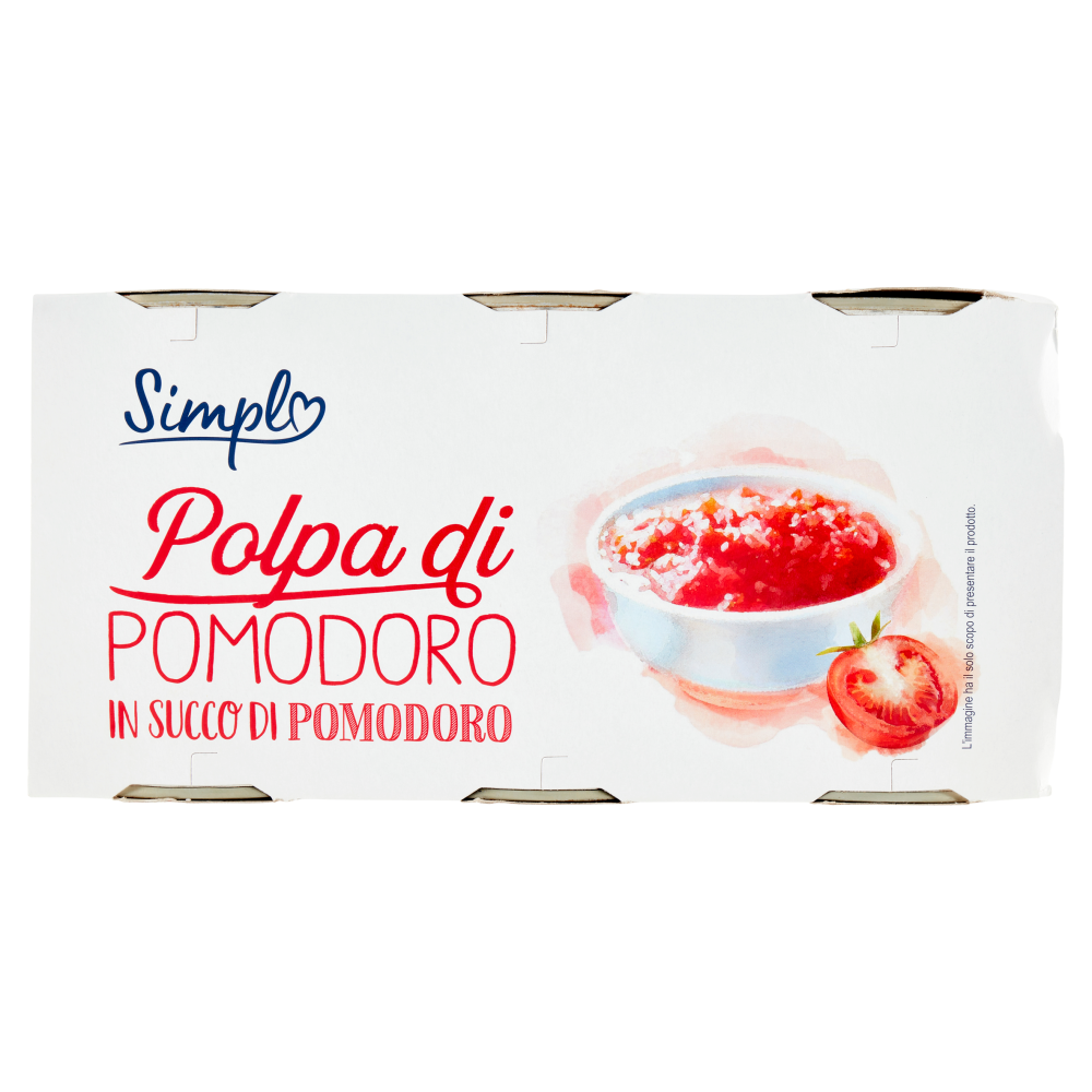 Simpl Polpa di Pomodoro in Succo di Pomodoro 3 x 400 g