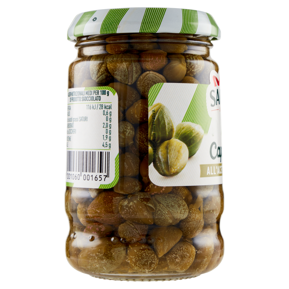 Sacl&agrave; Capperi all'Aceto di Vino 200 g