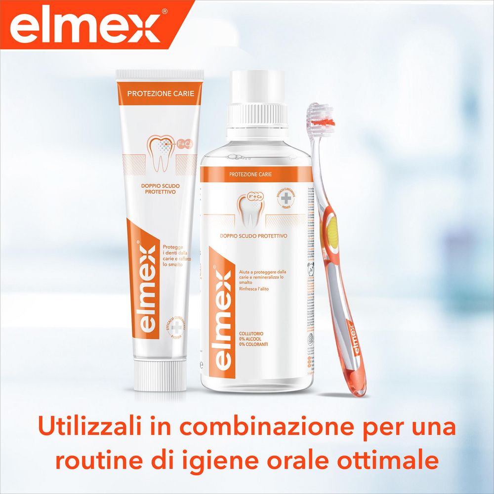 elmex dentifricio Protezione Carie doppio scudo protettivo 75 ml
