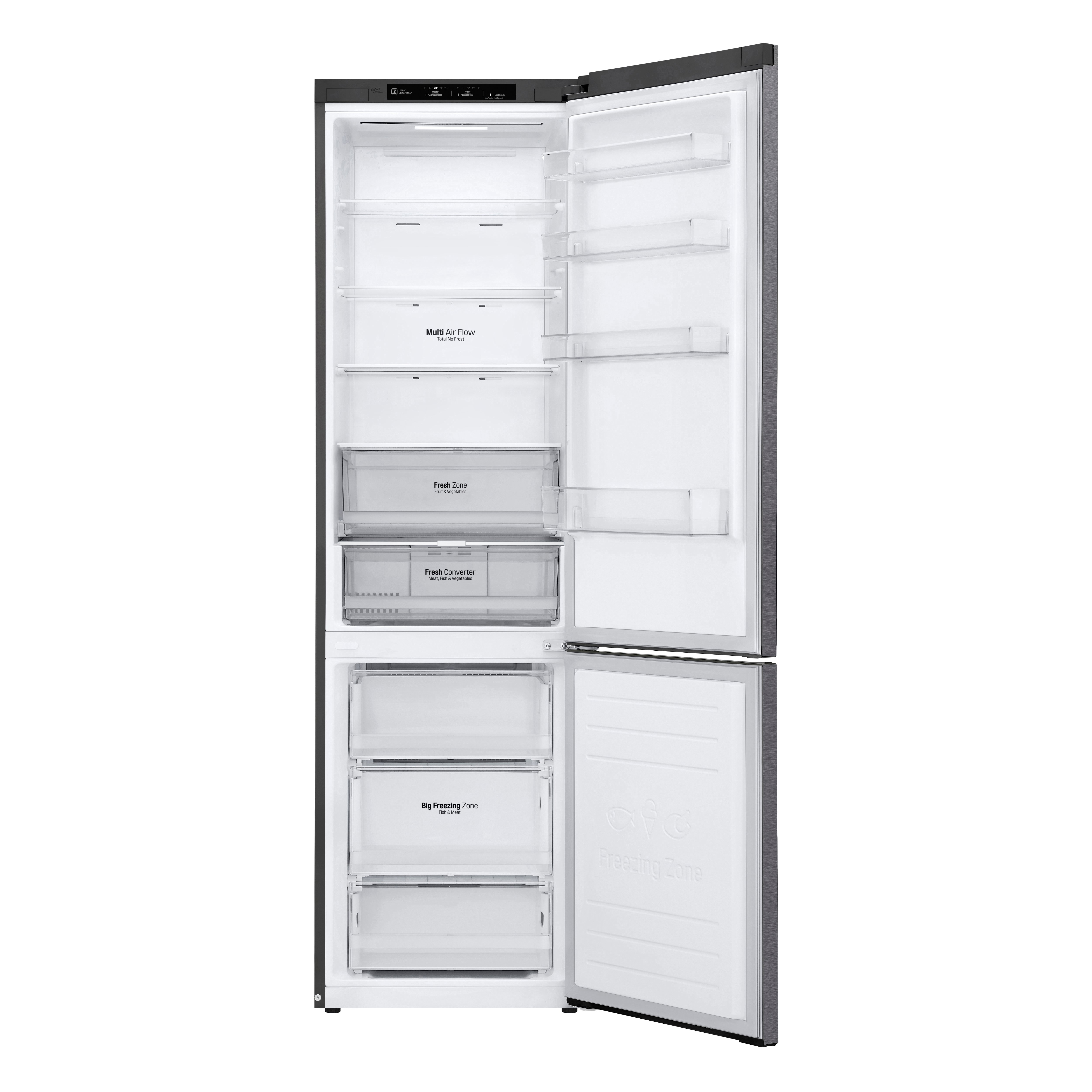 LG GBP62DSNFN Frigorifero Combinato Maniglie integrate Display interno LED