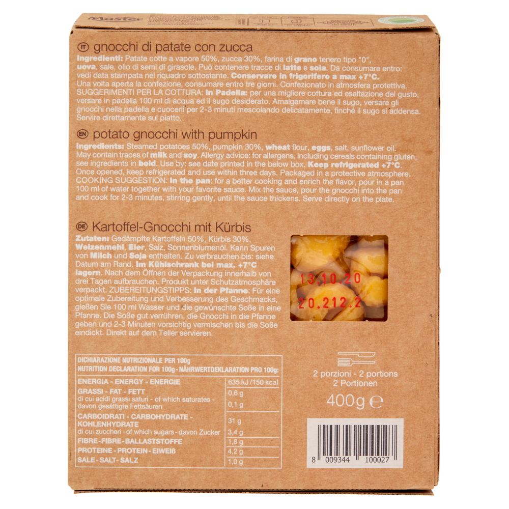 mamma emma gnocchi con zucca 400 g
