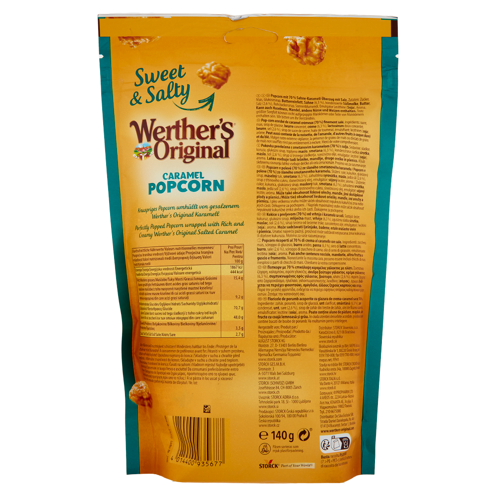 Werther's Original Caramel Popcorn Salted Caramel 140 g