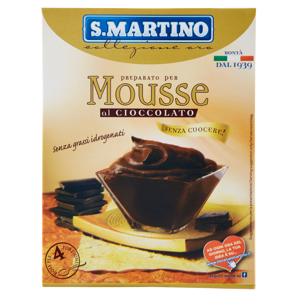 S.Martino collezione oro Preparato per Mousse al Cioccolato 115 g