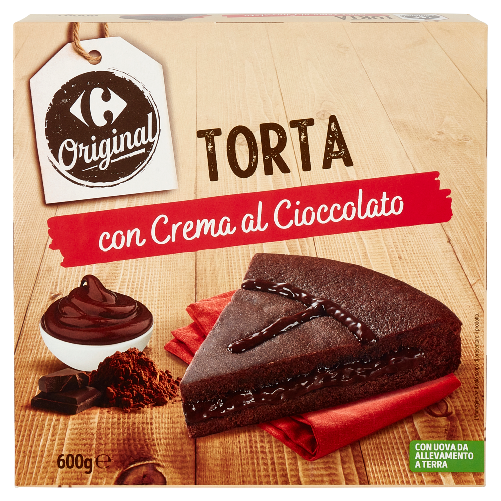 Carrefour Original Torta con Crema la Cioccolato 600 g