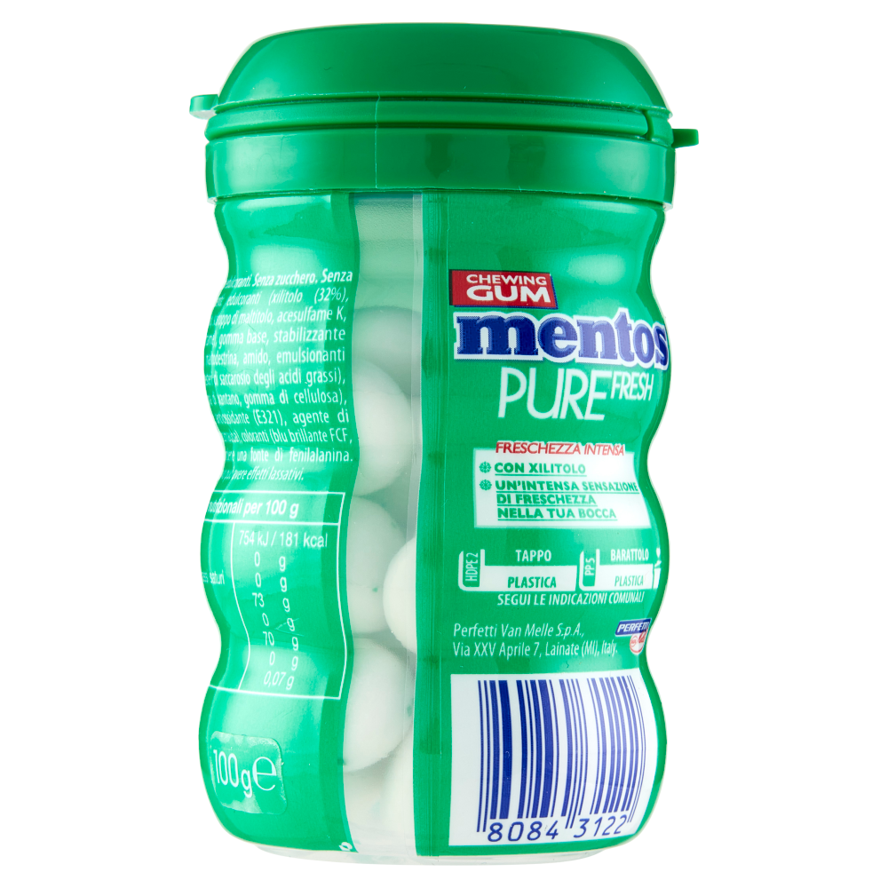mentos Pure Fresh Spearmint con Xilitolo 50 Confetti 100 g