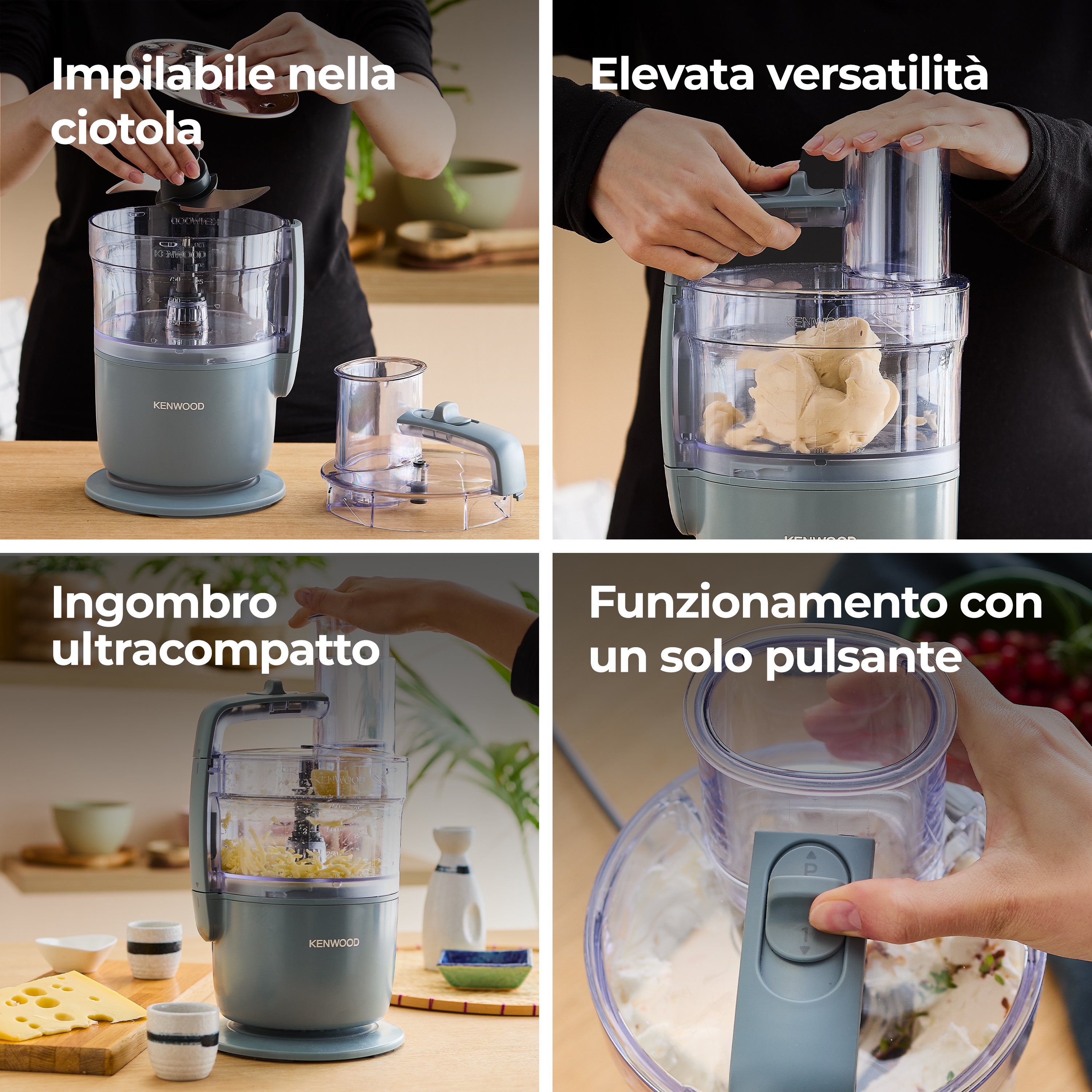 Kenwood FDP22.130GY Multipro Go Robot da cucina