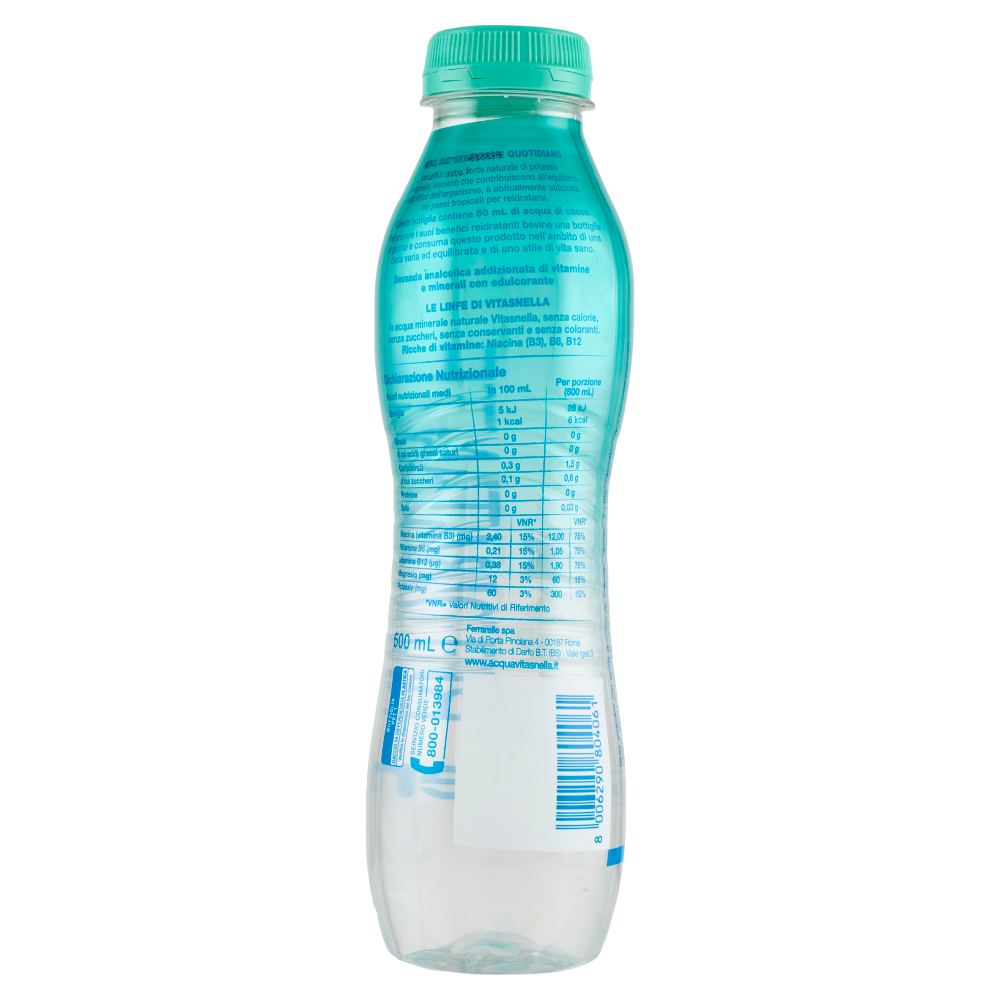 Vitasnella Le Linfe Reidratante con Acqua di Cocco 500 mL