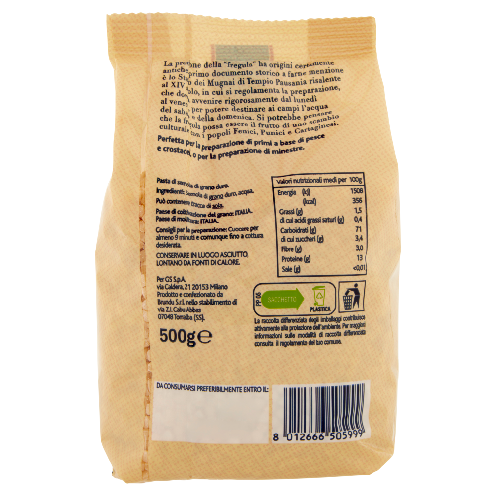 Terre d'Italia Fregola della Sardegna 500 g