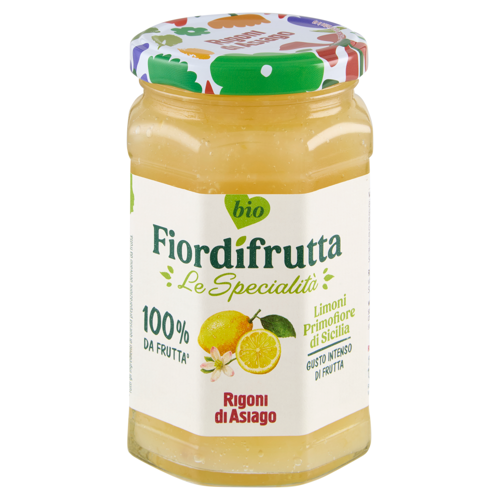 Rigoni di Asiago Fiordifrutta Le Specialit&agrave; bio Limoni Promofiore di Sicilia 340 g