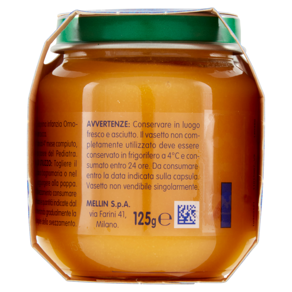 Mellin Zucca 100% Naturale Omogeneizzato 2 x 125 g