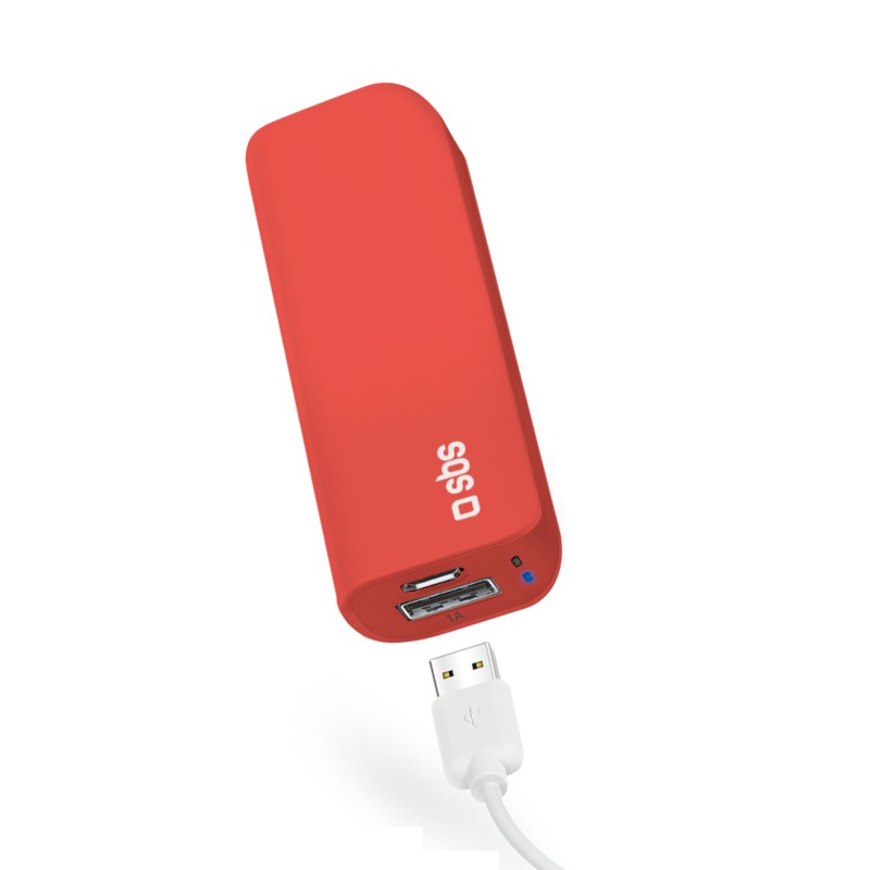 SBS TEBB30001UR batteria portatile Ioni di Litio 3000 mAh Rosso