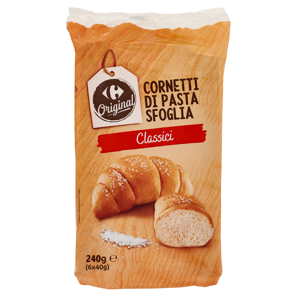 Carrefour Original Cornetti di Pasta Sfoglia Classici 6 x 40 g