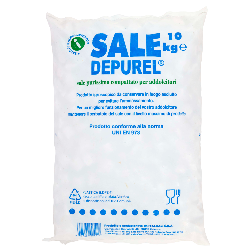 Depurel Sale purissimo compattato per addolcitori 10 kg