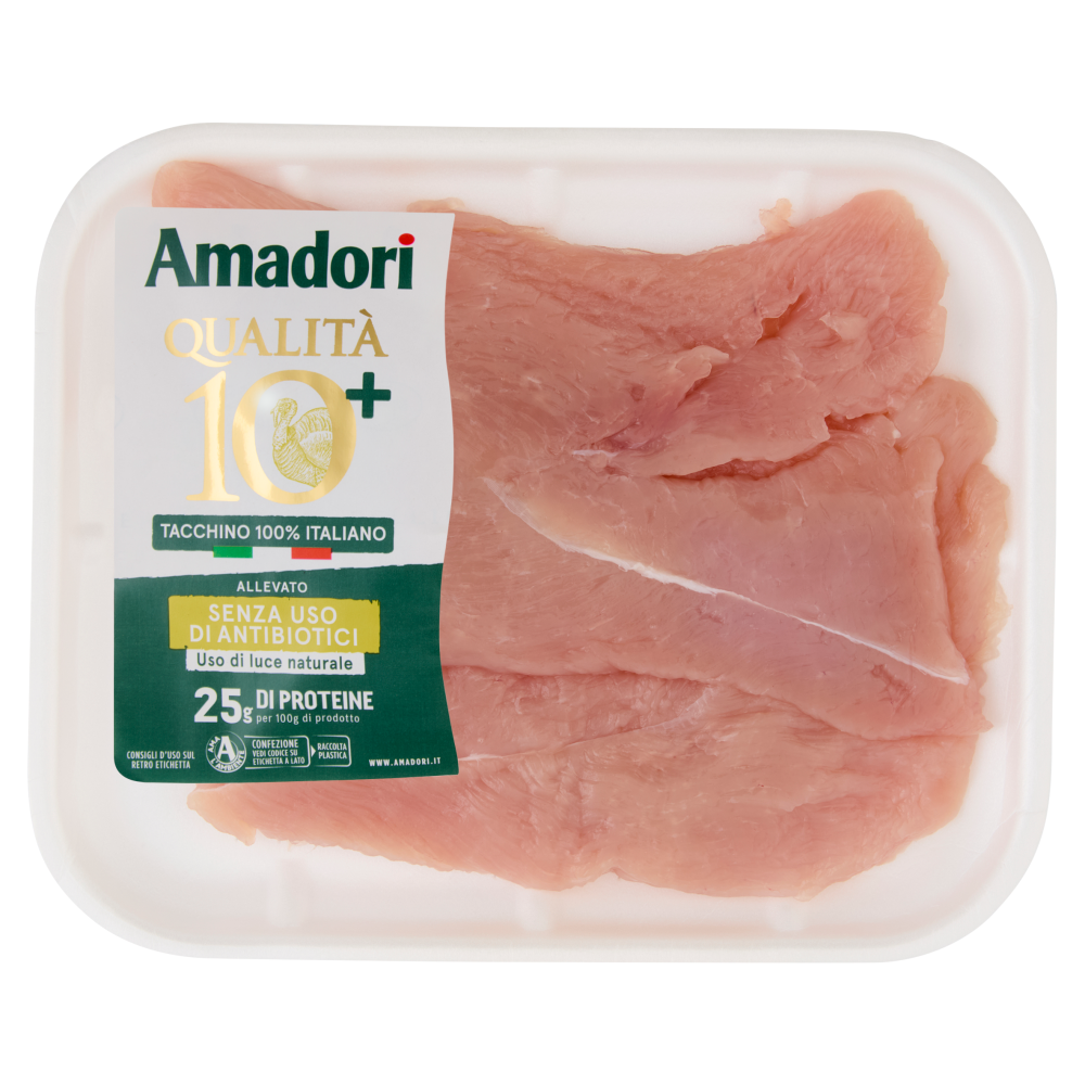 Amadori Qualit&agrave; 10+ Fesa di Tacchino a Fette 