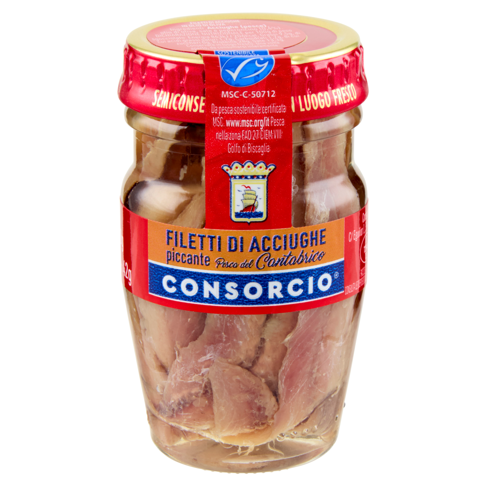 Consorcio Filetti di Acciughe piccante 80 g