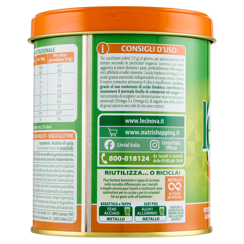 Céréal Linea Colesterolo Lecinova Integratore Alimentare per il controllo del colesterolo - 250g